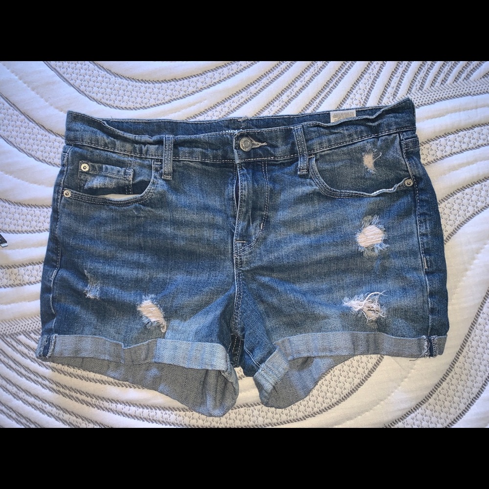 Jean shorts boy friend fit